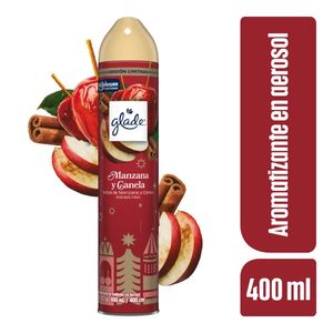 Ambientador Glade Aerosol Manzana Canela 400ml