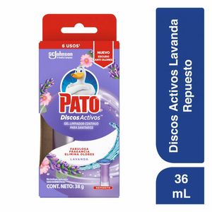 Desinfectante Inodoro Pato Discos Activos Repuesto 36ml