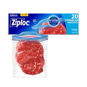 Bolsa Ziploc Reutilizale Medianas para Congelar X20 Unds