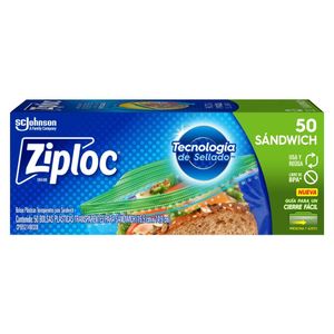 Bolsa Ziploc Reutilizable para Sandwich X50 Unds