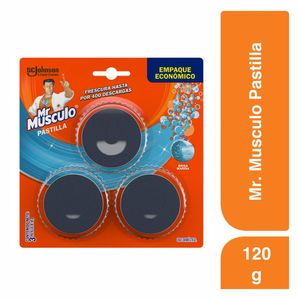 Limpiador MR MUSCULO inodoro pastilla brisa marina (120 gr)