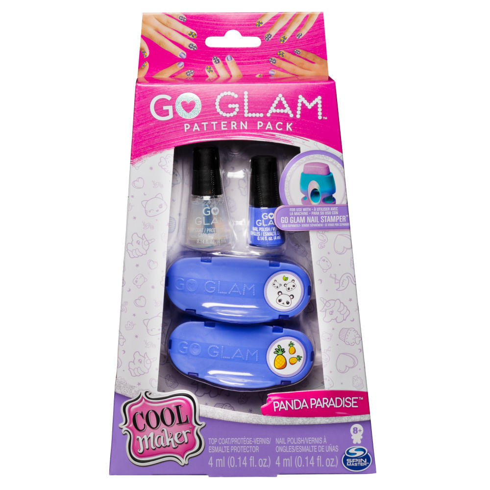 go glam repuesto estampado unas con esmalte x 2 30903