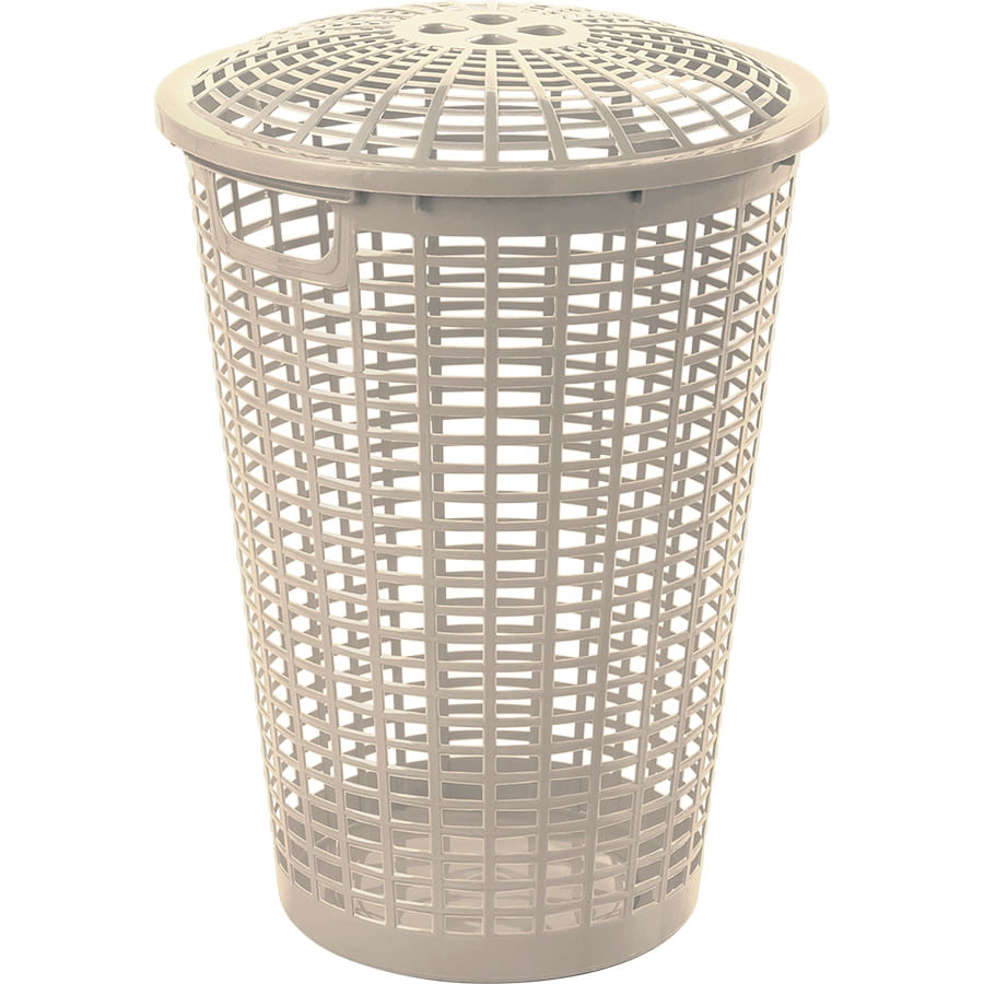 Imagen de Cesta De Ropa Rimax Redonda Taupe Beige 3231