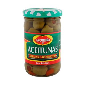 Aceituna La Coruña Rellena con Pimentón 250 G