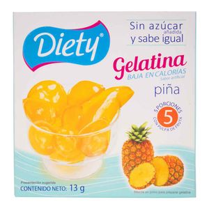 Gelatina Diety Piña sin Azúcar 13 G