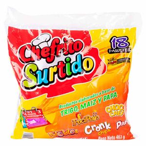 Pasaboca Chefritos Surtidas Multipaque X18 Unds