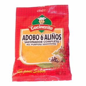 Condimento El Cocinerito Adobo 6 Aliños 100 G