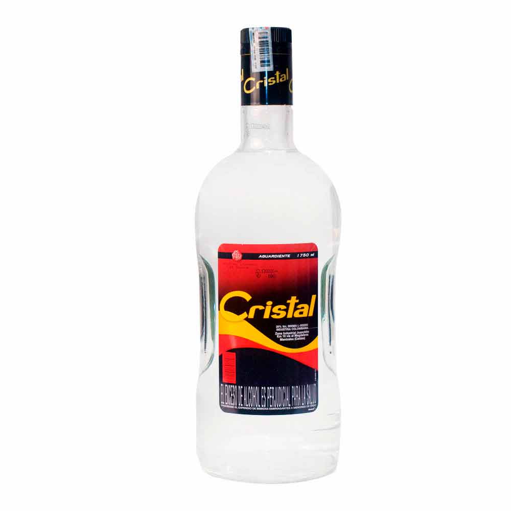 Imagen de Aguardiente Cristal Garrafa 1,75 Lt AGUARDIENTE CRISTAL GARRAFA 1.75 L