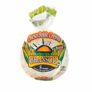 Arepa Gransoli con Queso Doble Crema 450 G X5 Unds