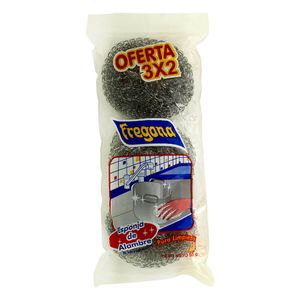 Esponja de Alambre Fregona 3X2 Unds Oferta
