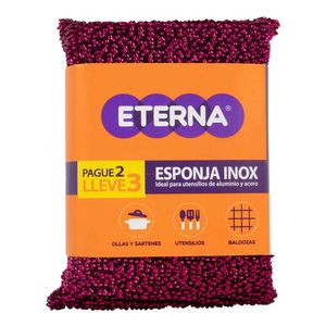 Esponja ETERNA inoxidable mayor resistencia (2 und)
