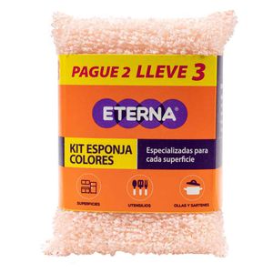 Kit Esponja Eterna Colores X3 Unds
