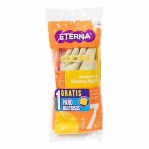 Guantes ETERNA máximo agarre y paño talla 7.5 (1 und)