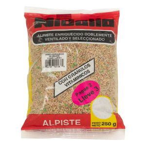 Alpiste Nidalia Enriquecido 250 G 3X2 Unds Oferta