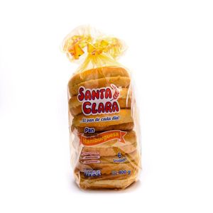 Pan Santa Clara de Hamburguesa Paquete 400 G X6 Unds