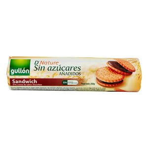 Galleta Gullón Sándwich Crema de Chocolate sin Azúcar 250 G