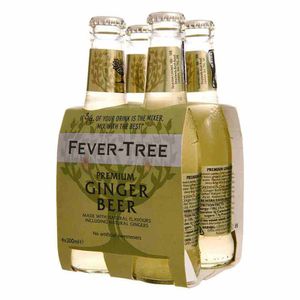 Agua Tónica Fever Tree Ginger 200 Ml X4 Unds