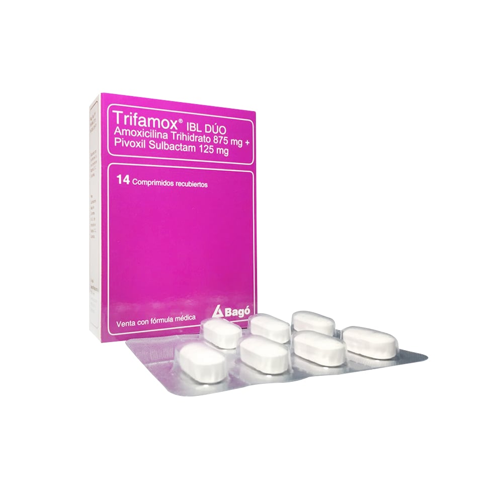 Imagen de Trifamox Ibl Duo Bago X14 Comprimidos TRIFAMOX IBL DUO CAJA X 14 COMPRIMIDOS