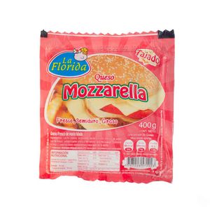 Queso La Florida Mozzarella Tajado 400 G