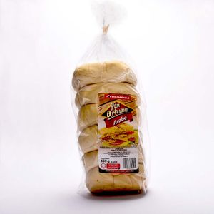 Pan Olimpica Árabe Artesano Redondo 450 G X6 Unds