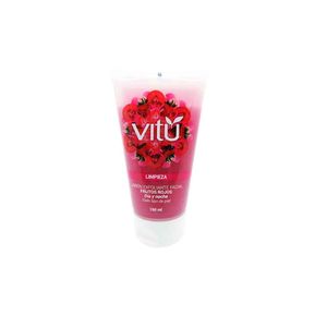 Jabón Facial Vitú Exfoliante Frutos Rojos 150 Ml