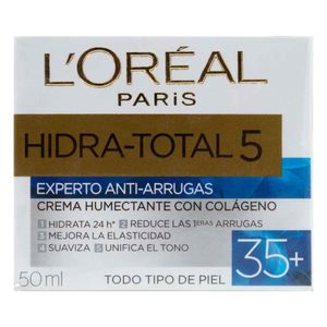 Crema Facial L'Oréal Hydra Total 35 + Antiarrugas 50 Ml