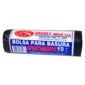 Bolsa de Basura Charly Rollo Apartamento X10 Unds