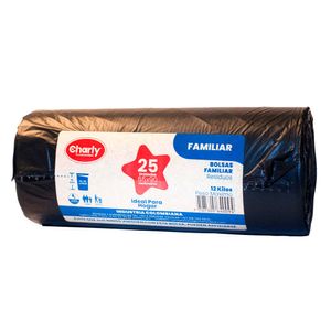 Bolsa de Basura Charly Rollo Familiar X25 Unds