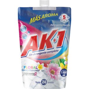 Detergente Líquido Ak-1 Floral Doypack 1800 Ml