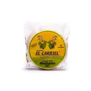 Arepa El Carriel de Maíz Mediana 300 G X4 Unds