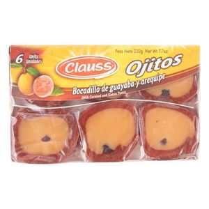 Bocadillo Clauss Guayaba & Arequipe 220 G X6 Unds