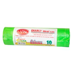 Bolsa de Basura Charly Fragancia Limón X10 Unds