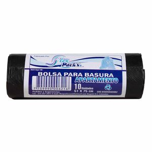 Bolsa de Basura Flex Pack's Apartamento Negra X10 Unds