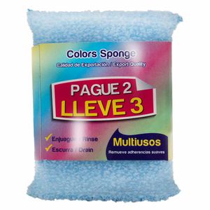 Esponja Brio de Color Multiusos 3X2 Unds Oferta