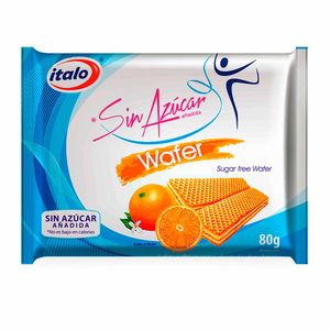 Galleta Italo Wafers Naranja sin Azúcar 80 G