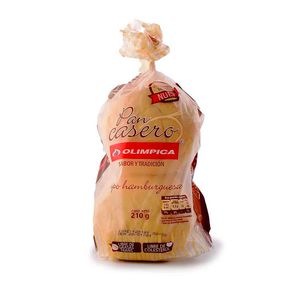 Pan Olimpica Casero Tipo Hamburguesa 210 G