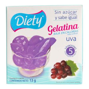 Gelatina Diety Uva sin Azúcar 13 G