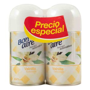 Ambientador Bonaire Aerosol Automático Vainilla 250 Ml X2 Unds