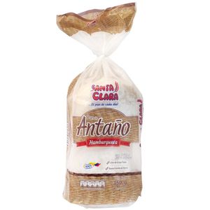 Pan Santa Clara de Hamburguesa Antaño 350 G X4 Unds