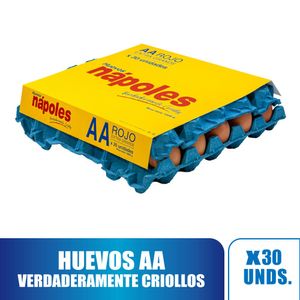 Huevo Nápoles Rojo AA X30 Unds