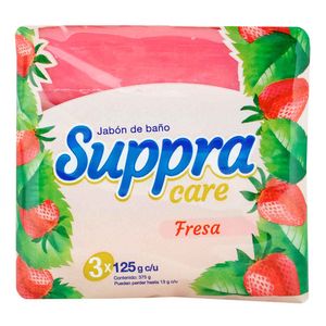 Jabón Suppra Care Fresa 125 G X3 Unds