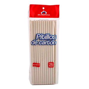 Pitillo Olimpica Cartón X25 Unds