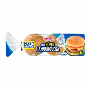 Pan Hamburgesa con ajonjolí Bimbo X6 Und (525g)
