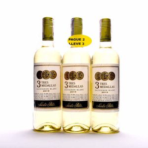 Vino Blanco Santa Rita 3 Medallas Sauvignon 750 Ml 3X2 Unds
