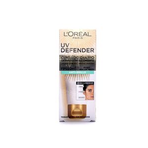 Bloqueador L'Oréal Uv Defender Anti Brillo Spf 50 Color Medio 40 Ml