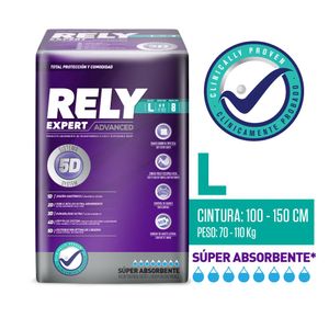Pañal Adulto Rely Advanced L X8 Unds