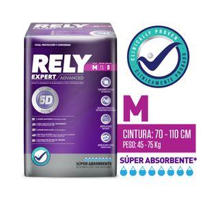 Pañal Adulto Rely Advanced M X8 Unds