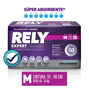 Pañal Adulto Rely Advanced M X20 Unds