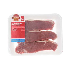 Lomo Ancho/Chata de Res sin Hueso Bandeja X Kg