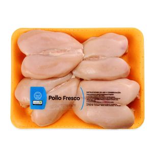 Pechuga de Pollo Mercapollo Fresca sin Piel Bandeja Familiar X Kg